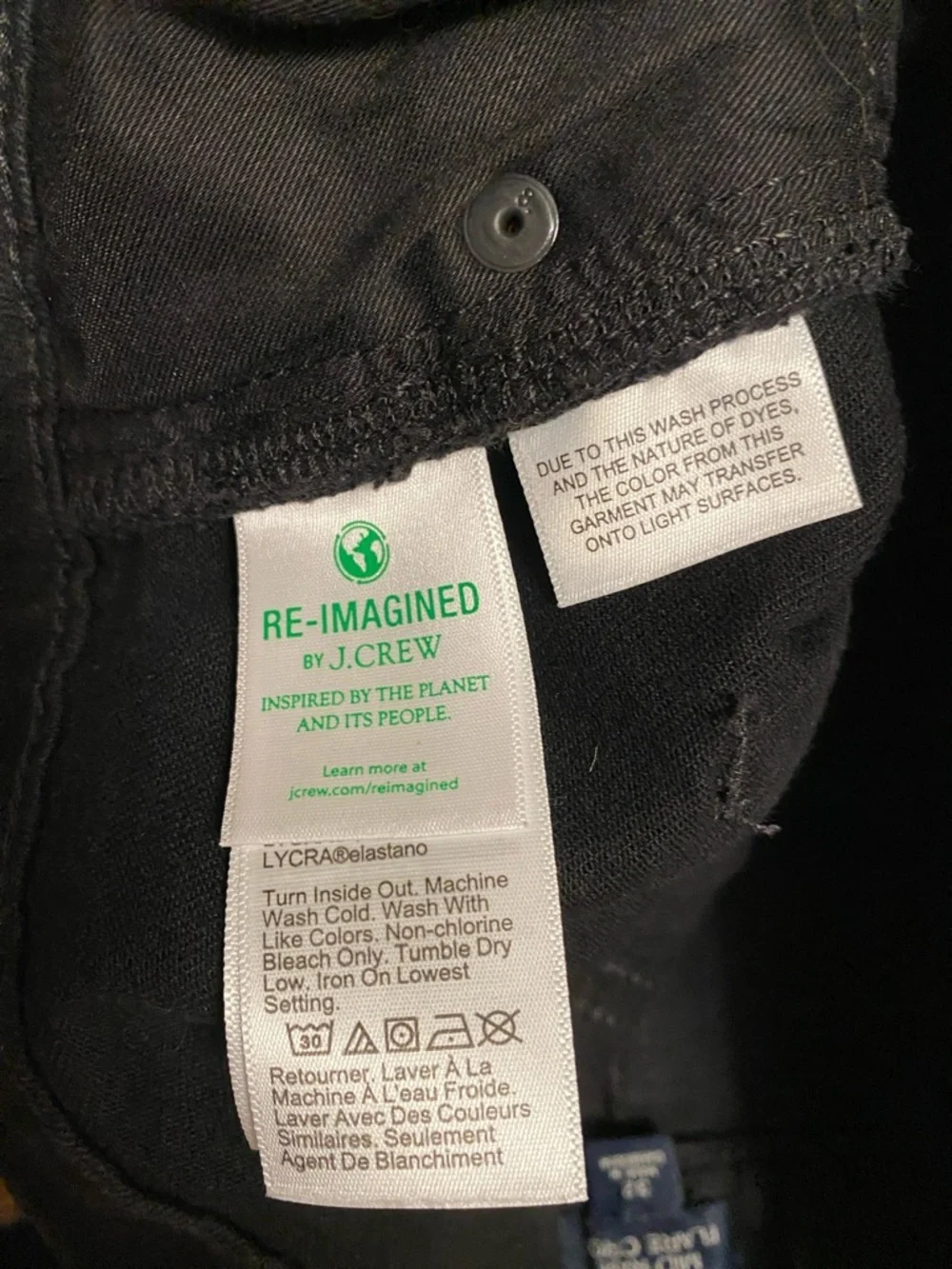 J Crew Flare crop black jean in all-day stretch Size 32